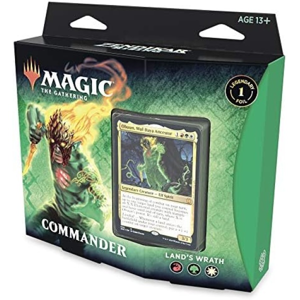 Magic: The Gathering Zendikar Rising Commander Deck – Land's Wrath | 100 Card Ready-to-Play Deck