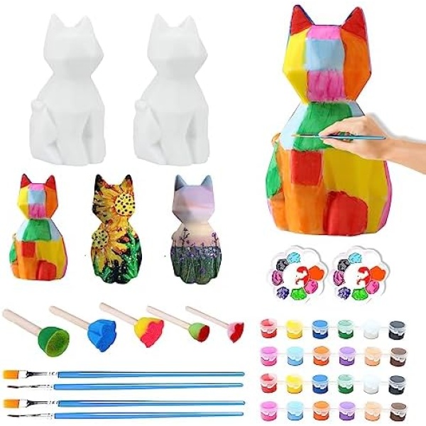 Paint Your Own Cat Lamp Art Kit Cat Arts and Crafts Art Projects